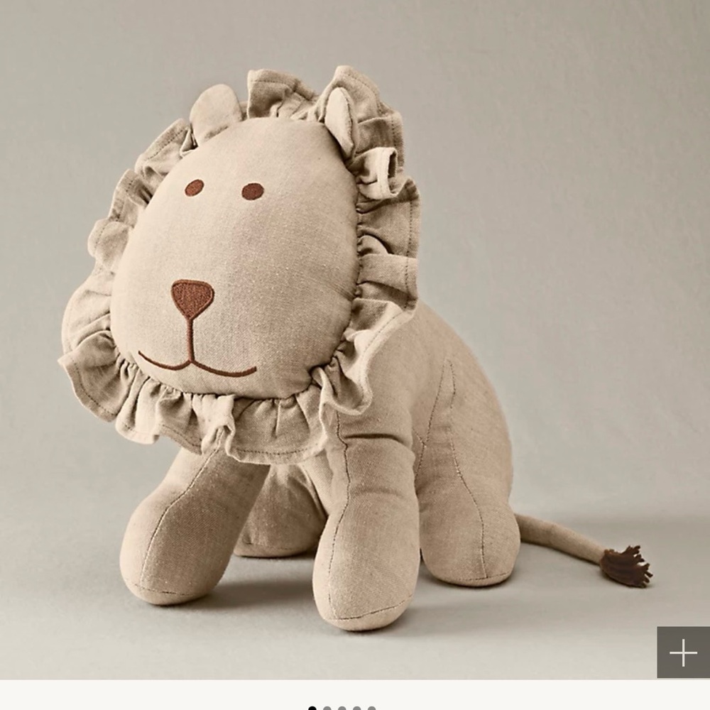 Restoration Hardware Baby and Child Chambay Lion. In Natural. Display use.